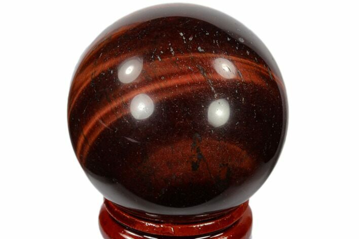 Polished Red Tiger's Eye Sphere - South Africa #116089